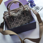 T Monogram Jacquard Mini Barrel Bag