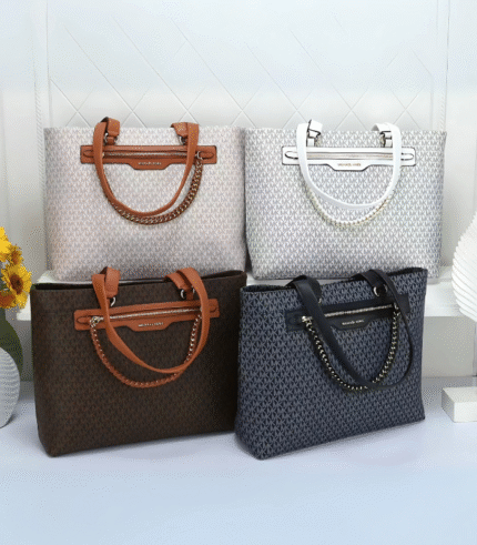 Jet Set Travel Large Logo Chain Tote Bag