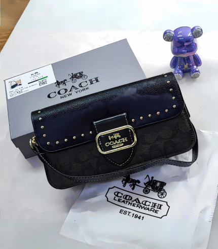 Shoulder Bag 26 with Rivets