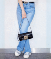 Patent Leather Shoulder Bag - Image 3