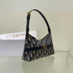 Oblique Jacquard Saddle Shoulder Bag