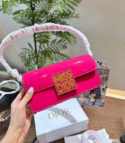 Glossy Patent Leather Mini Shoulder Bag - Image 2