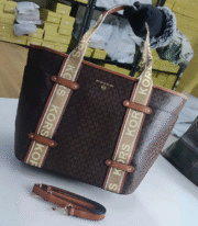 Signature Stripe Logo Tote Bag