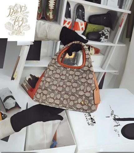 Signature Jacquard Rogue Medium Satchel Bag