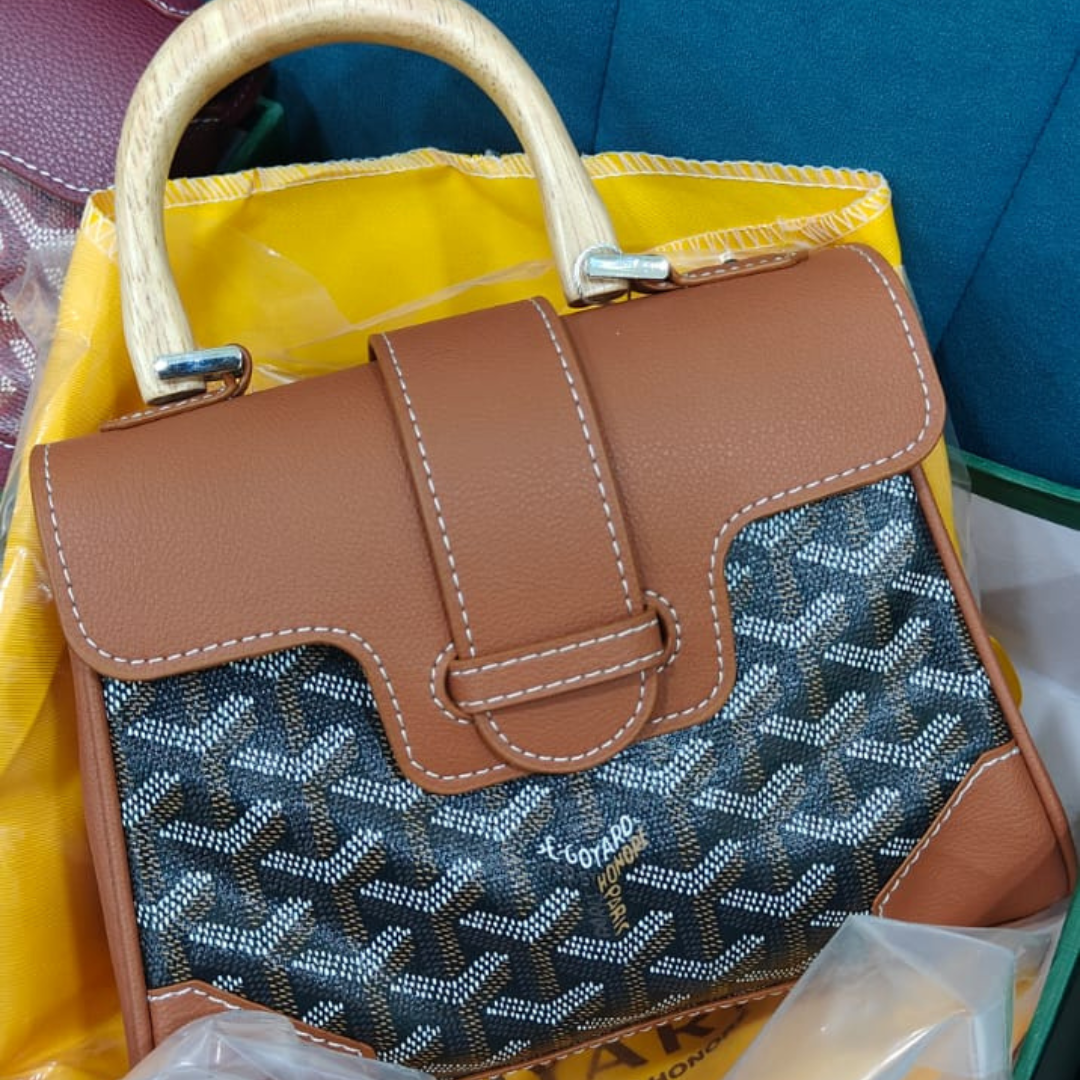 2 Goyard sling with bamboo handle top nodge quality - Image 3
