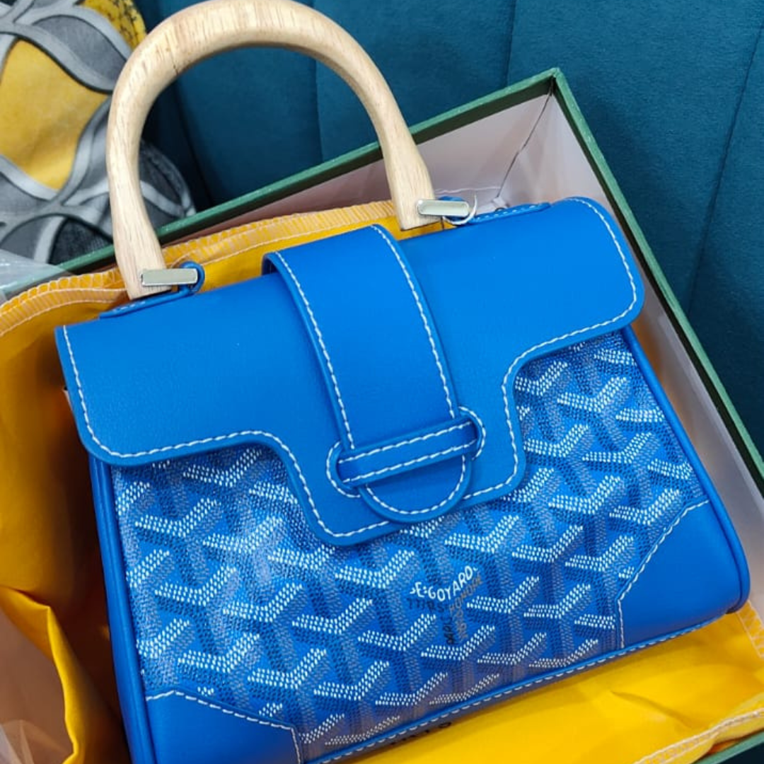 3 Goyard sling with bamboo handle top nodge quality - Image 4